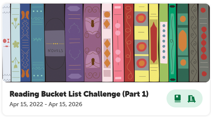 graphic of the challenge button for the Reading Bucket List challenge in Beanstack.