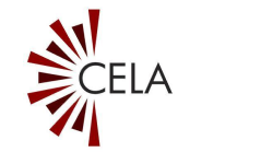 Logo for CELA, an accessible library service, providing books and other materials to Canadians with print disabilities