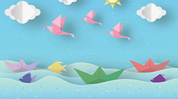 Origami-Seascape