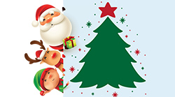 Santa-Reindeer-Elf-Tree
