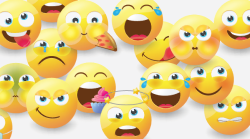A variety of emoji faces.